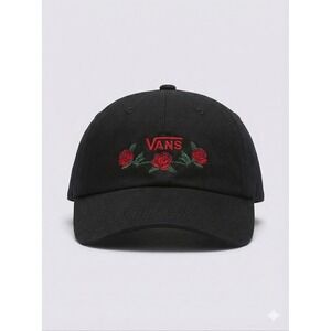 Vans Off The Wall Rose Vine Adjustable Hat Black